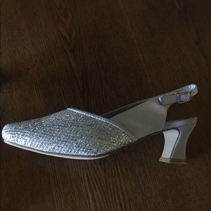 Silver Sparkle Heels